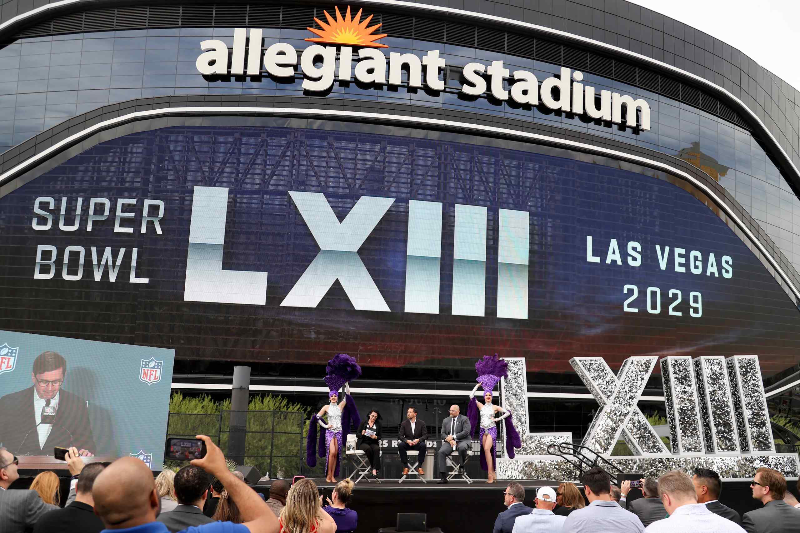 Super Bowl LXIII in 2029 will be played in Las Vegas. 